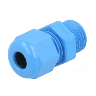Cable gland | PG7 | IP68 | Mat: polyamide | blue | UL94V-0