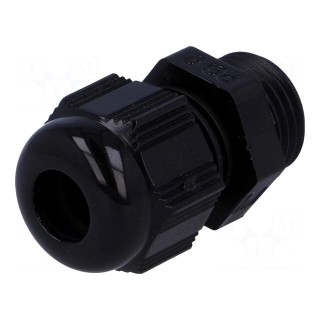 Cable gland | PG9 | IP68 | polyamide | black | HELUTOP HT-PG