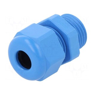 Cable gland | PG9 | IP68 | Mat: polyamide | blue | UL94V-0