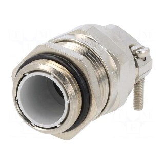 Cable gland | with earthing | M20 | IP68 | brass | Body plating: nickel