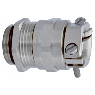 Cable gland | with earthing | M40 | IP68 | brass | Body plating: nickel