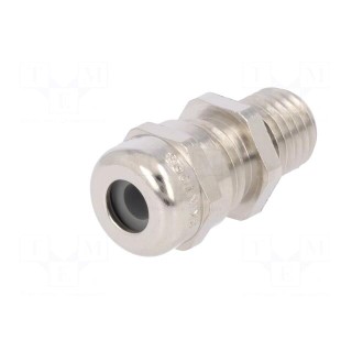 Cable gland | with long thread | M12 | 1,5 | IP68 | Mat: brass