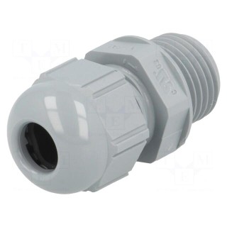 Cable gland | with long thread | M16 | 1,5 | Mat: polyamide | dark grey