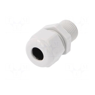 Cable gland | with long thread | M16 | 1,5 | IP68 | Mat: polyamide | grey