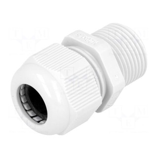 Cable gland | with long thread | M20 | 1.5 | IP68 | polyamide | grey