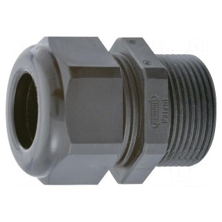 Cable gland | with long thread | M20 | 1.5 | IP68 | polyamide | black