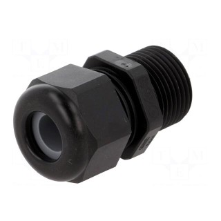 Cable gland | with long thread | M20 | 1.5 | IP68 | polyamide | black