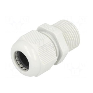 Cable gland | with long thread | M20 | 1.5 | IP68 | polyamide | grey