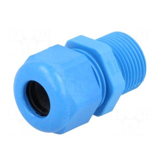 Cable gland | with long thread | M20 | 1,5 | IP68 | Mat: polyamide | blue