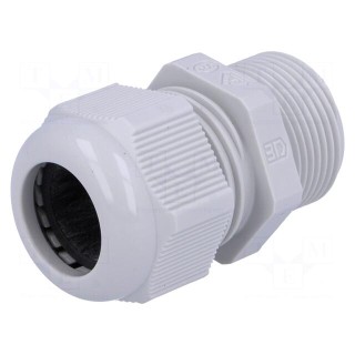Cable gland | with long thread | M25 | 1.5 | IP68 | polyamide | grey