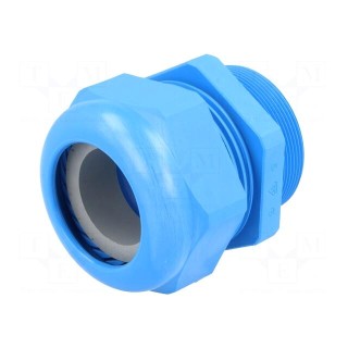 Cable gland | with long thread | M50 | 1.5 | IP68 | polyamide | blue