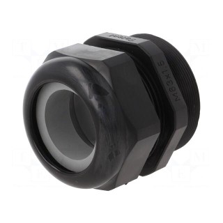 Cable gland | with long thread | M63 | 1.5 | IP68 | polyamide | black