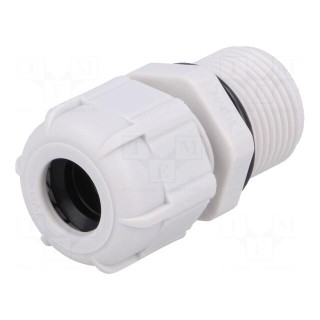 Cable gland | with long thread | PG11 | IP68 | polyamide | grey
