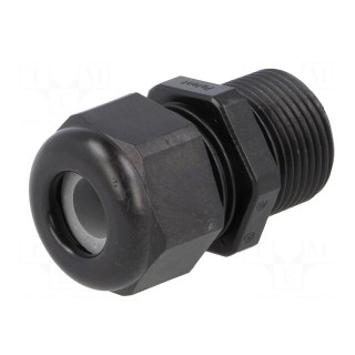 Cable gland | with long thread | PG13,5 | IP68 | polyamide | black