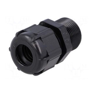 Cable gland | with long thread | PG16 | IP68 | polyamide | black