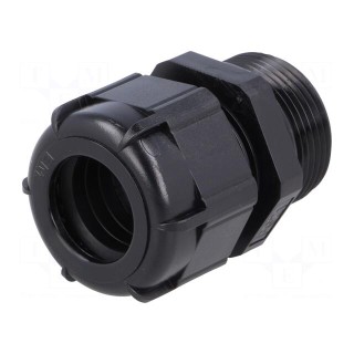 Cable gland | with long thread | PG21 | IP68 | polyamide | black