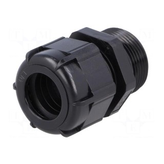 Cable gland | with long thread | PG21 | IP68 | polyamide | black