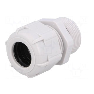 Cable gland | with long thread | PG21 | IP68 | polyamide | grey