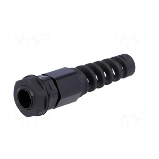 Cable gland | with strain relief | M12 | 1.25 | IP68 | polyamide | black