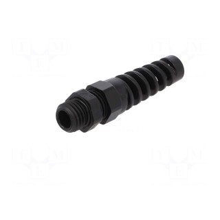 Cable gland | with strain relief | M12 | 1.5 | IP68 | polyamide | black