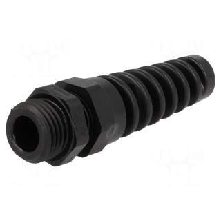 Cable gland | with strain relief | M16 | 1.5 | IP68 | polyamide | black