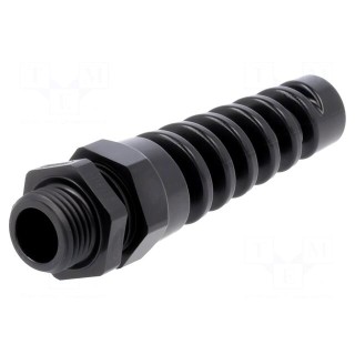 Cable gland | with strain relief | M16 | 1.5 | IP68 | polyamide | black