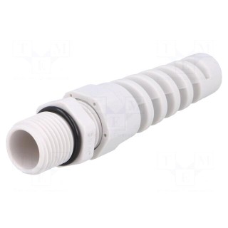 Cable gland | with strain relief | M16 | 1.5 | IP68 | polyamide | grey