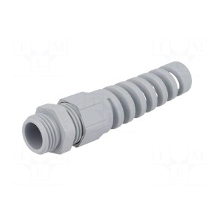 Cable gland | with strain relief | M16 | 1.5 | IP68 | polyamide | grey