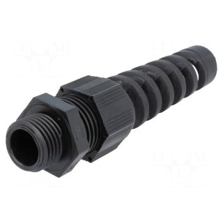 Cable gland | with strain relief | M16 | 1.5 | IP68 | polyamide | black