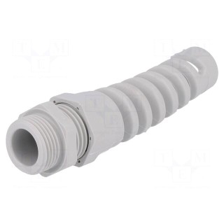 Cable gland | with strain relief | M20 | 1.5 | IP68 | polyamide | grey
