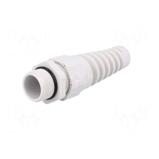 Cable gland | with strain relief | M25 | 1.5 | IP68 | polyamide | grey