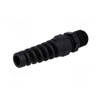 Cable gland | with strain relief | NPT3/8" | IP68 | polyamide | black