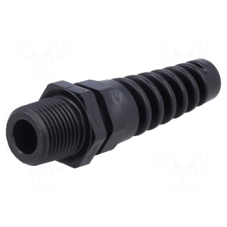 Cable gland | with strain relief | NPT3/8" | IP68 | Mat: polyamide