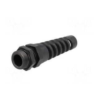 Cable gland | with strain relief | PG11 | IP68 | Mat: polyamide | black