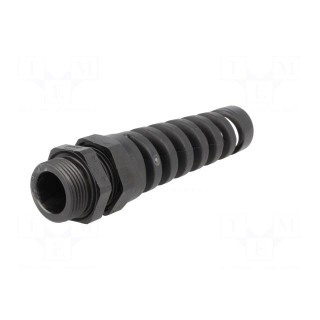 Cable gland | with strain relief | PG16 | IP68 | polyamide | black