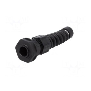 Cable gland | with strain relief | PG7 | IP66,IP68 | polyamide | black