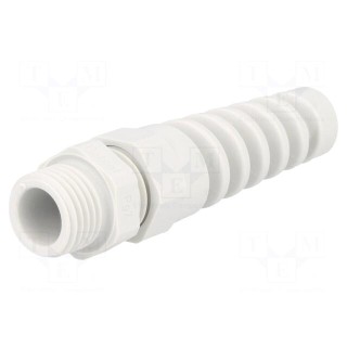 Cable gland | with strain relief | PG7 | IP68 | Mat: polyamide | grey