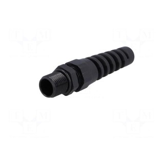 Cable gland | with strain relief | PG9 | IP68 | polyamide | black