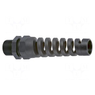 Cable gland | with strain relief | PG11 | IP68 | polyamide | black