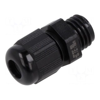 Cable gland | without nut | M12 | 1.5 | IP68 | polyamide | black
