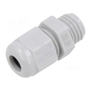 Cable gland | without nut | M12 | 1.5 | IP68 | polyamide | light grey