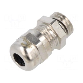 Cable gland | without nut | M12 | IP68 | brass | Entrelec