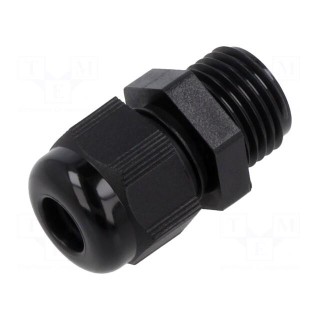 Cable gland | without nut | M16 | 1.5 | IP68 | polyamide | black