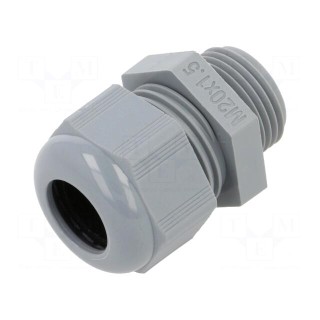 Cable gland | without nut | M20 | 1.5 | IP68 | polyamide | grey | Entrelec
