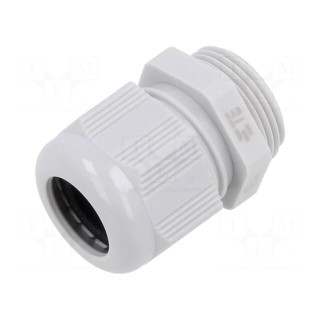 Cable gland | without nut | M25 | 1.5 | IP68 | polyamide | light grey