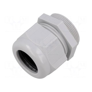 Cable gland | without nut | M40 | 1.5 | IP68 | polyamide | light grey