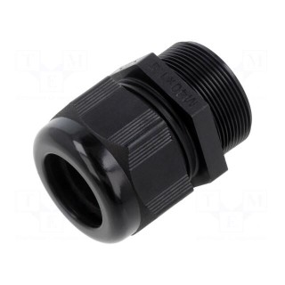 Cable gland | without nut,with long thread | M40 | 1.5 | IP68 | black