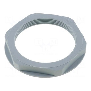 Nut | M50 | polyamide | UL94V-2 | 60mm | grey | -20÷100°C | Thread: metric