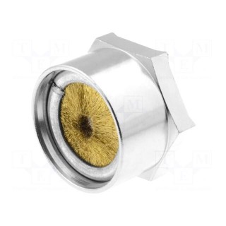 Nut | with earthing | M25 | brass | nickel | 30mm | -70÷200°C | Pitch: 1.5