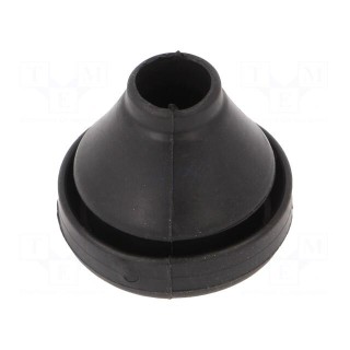 Grommet | elastomer thermoplastic TPE | black | 5÷7mm | IP67 | MET-M